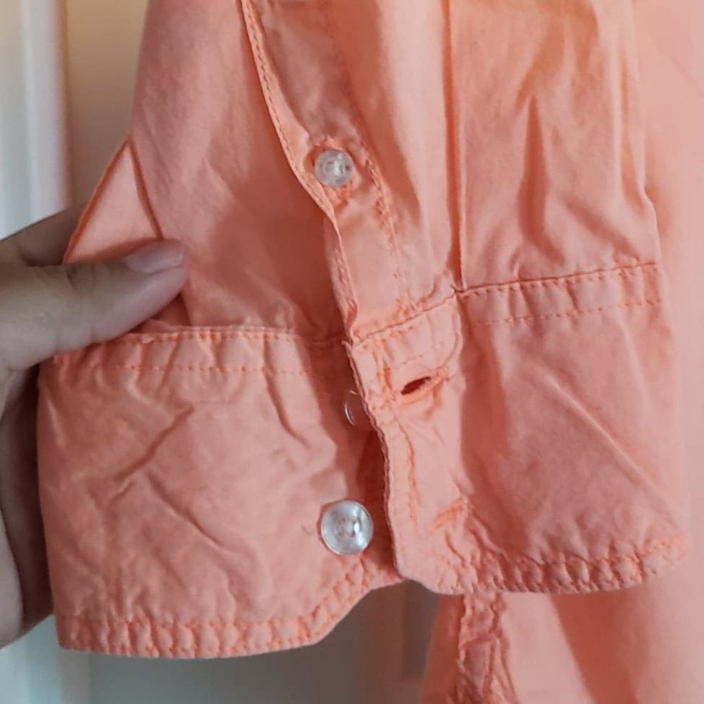 Peach button down - Picture 3 of 6